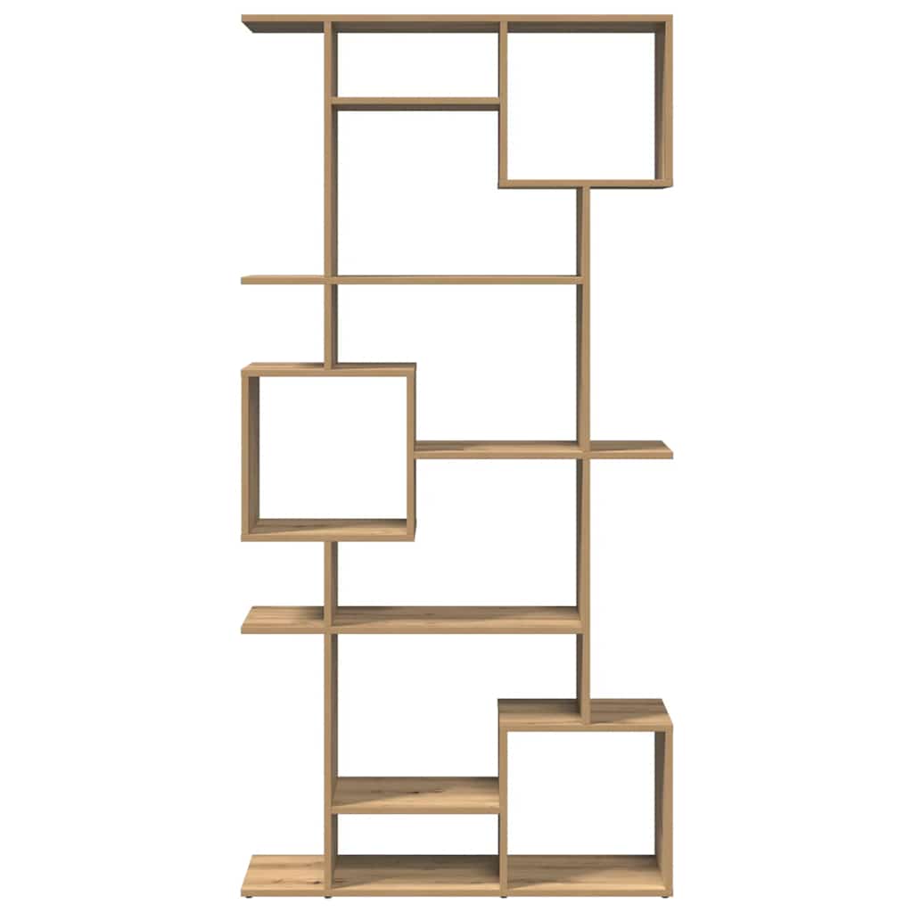 Bokhylla ek 92x29x188 cm konstruerat trä