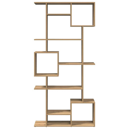 Bokhylla ek 92x29x188 cm konstruerat trä