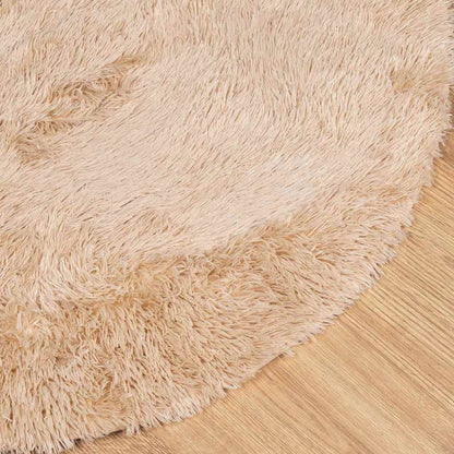 Ryamatta med lång lugg NAVARRA beige 240x240 cm polyester