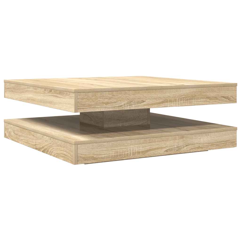 Soffbord 360 grader vridbart sonoma-ek 90x90x34,5 cm