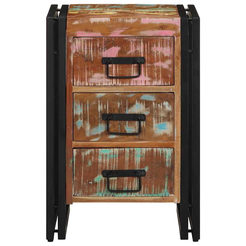 Nattduksbord med låda 40 x 40 x 59 cm Solid återvunnen trä