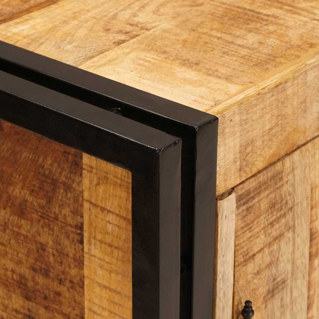 Nattduksbord Brun 66 x 35 x 76 cm Massivt grovt mangoträd