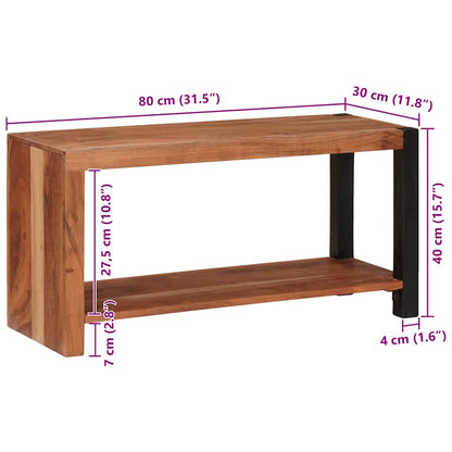 Hyllsystem Brun 80 x 30 x 40 cm Massivt akaciaträ