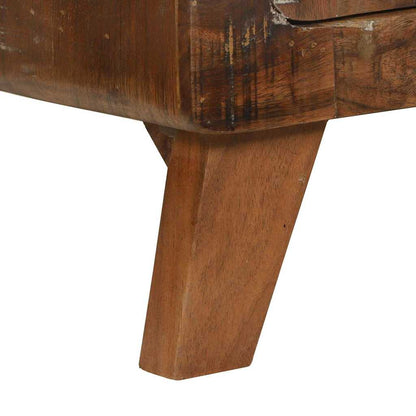 Kaffeebord Flerfärgsdesign 80 x 54 x 45 cm Solid återvunnen trä