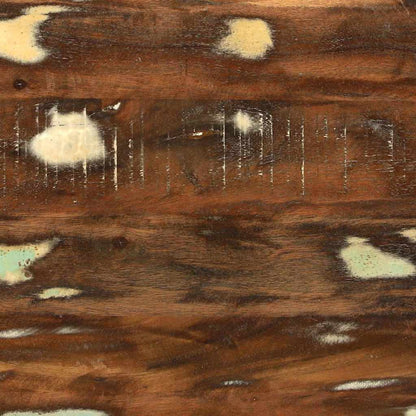 Kaffeebord Flerfärgsdesign 80 x 54 x 45 cm Solid återvunnen trä