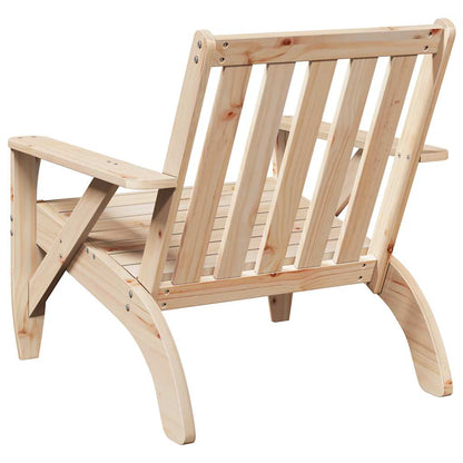 Adirondackstol 75x77x77 cm massiv furu