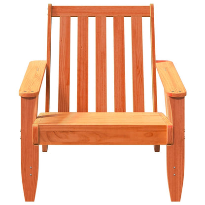 Adirondackstol vaxbrun 75x77x77 cm massiv furu