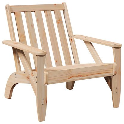 Adirondackstolar 2 st 75x77x77 cm massiv furu