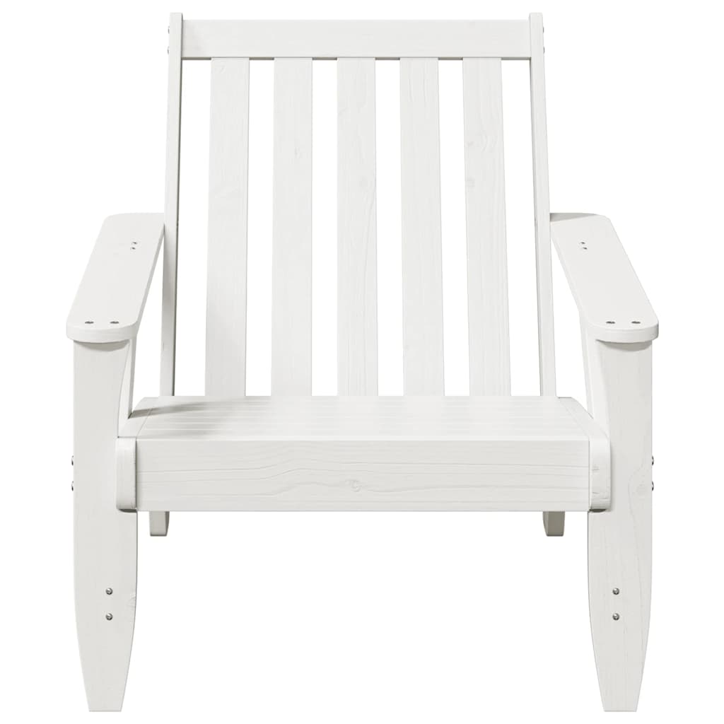 Adirondackstolar 2 st vit 75x77x77 cm massiv furu