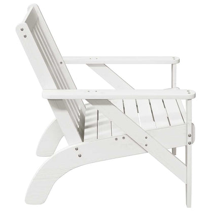 Adirondackstolar 2 st vit 75x77x77 cm massiv furu