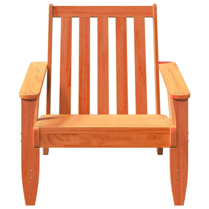 Adirondackstolar 2 st vaxbrun 75x77x77 cm massiv furu