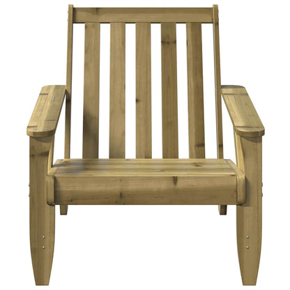 Adirondackstolar 2 st 75x77x77 cm impregnerad furu