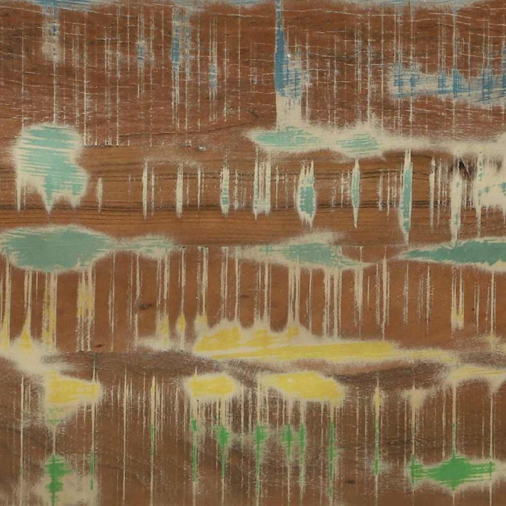 Nestingbord 3 pcs Massivt återvunnet trä och metall