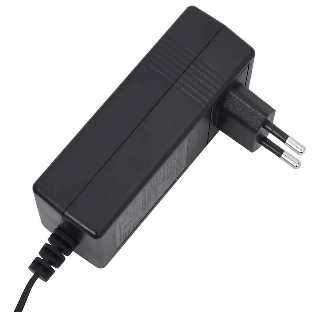 Massagefåtölj gräddvit tyg