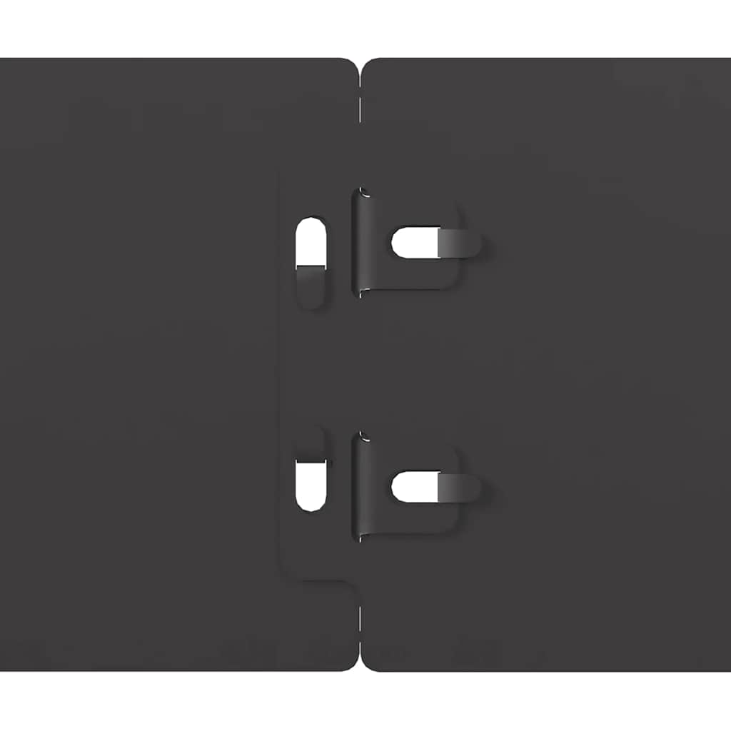 Rabattkanter 50 st svart 10x103 cm kallvalsat stål