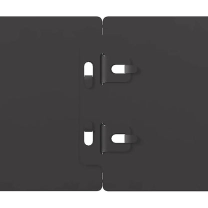 Rabattkanter 50 st svart 10x103 cm kallvalsat stål