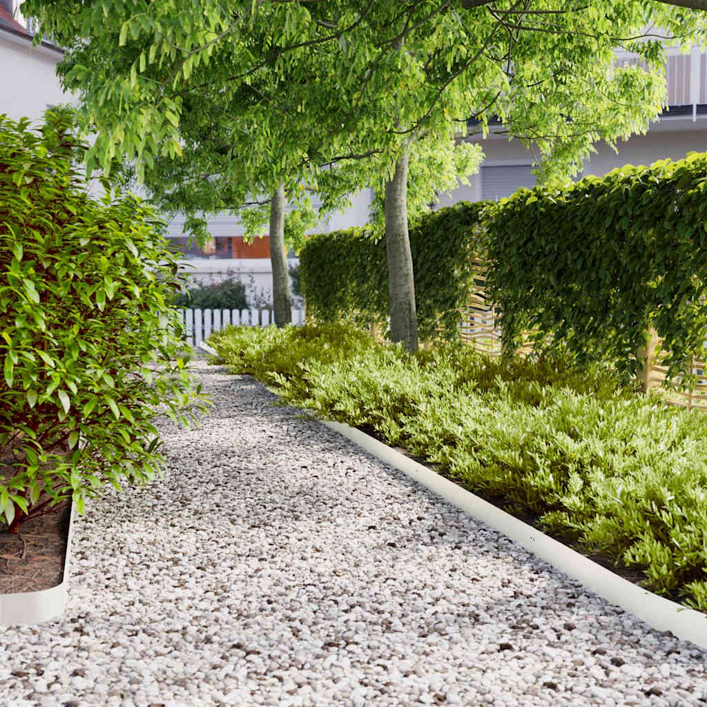 Rabattkanter 50 st vit 10x103 cm kallvalsat stål