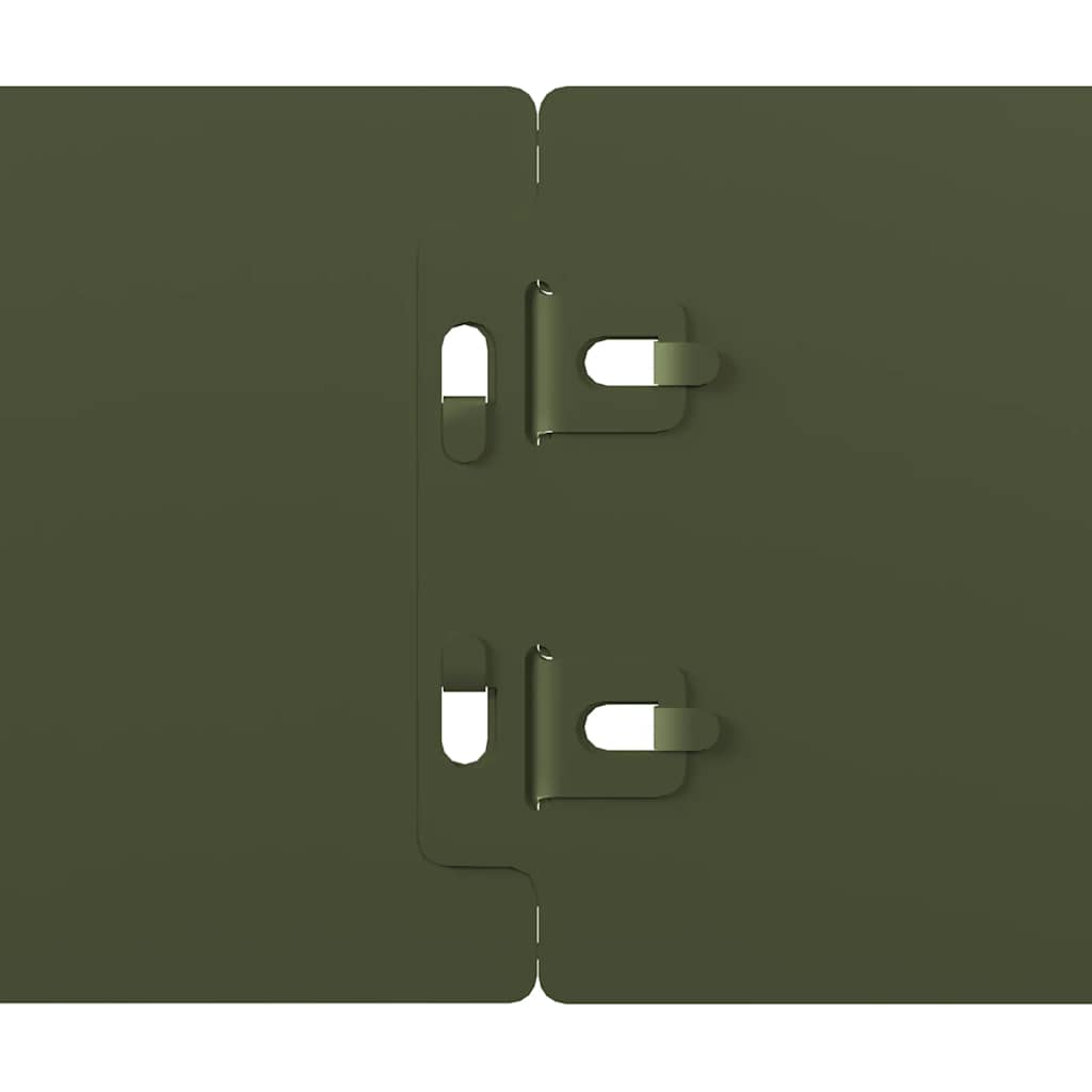 Rabattkanter 50 st olivgrön 10x103 cm kallvalsat stål