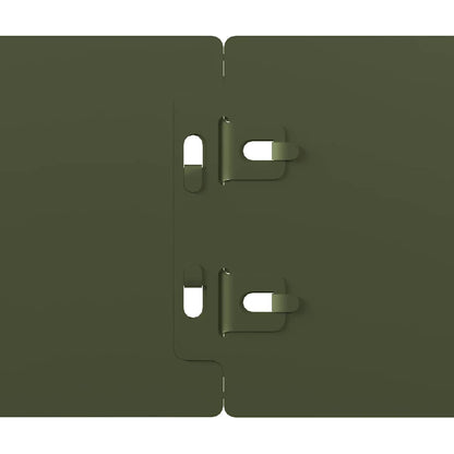 Rabattkanter 50 st olivgrön 10x103 cm kallvalsat stål