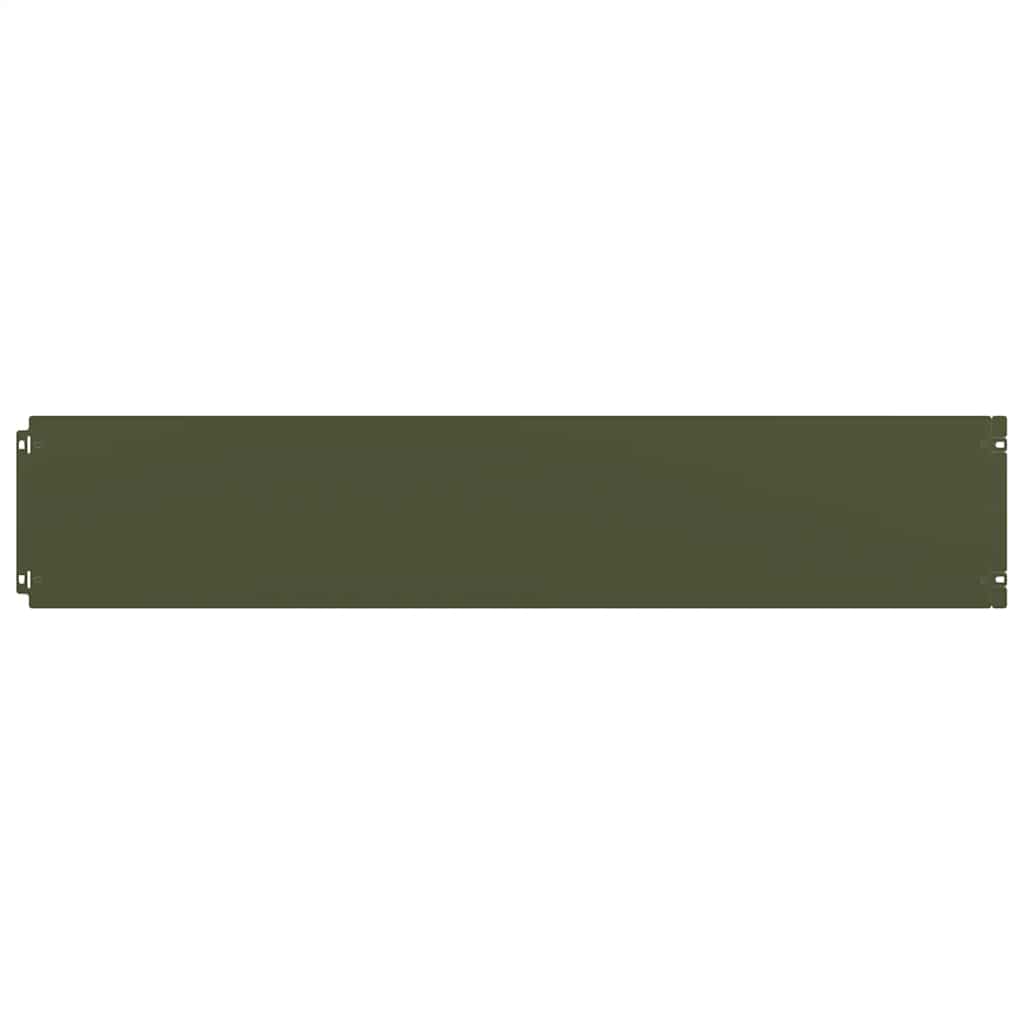 Rabattkanter 30 st olivgrön 20x103 cm kallvalsat stål