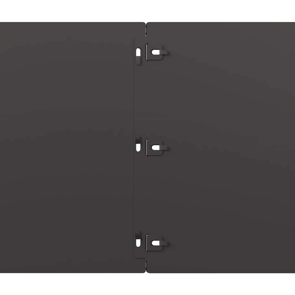 Rabattkanter 10 st svart 25x103 cm kallvalsat stål