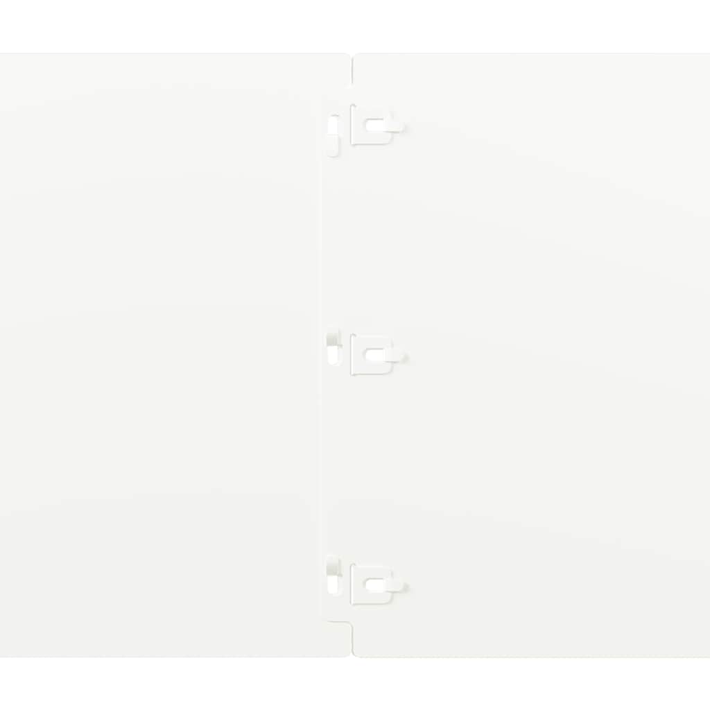 Rabattkanter 10 st vit 25x103 cm kallvalsat stål