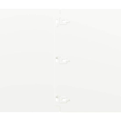 Rabattkanter 10 st vit 25x103 cm kallvalsat stål