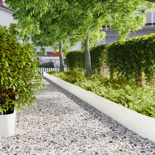 Rabattkanter 10 st vit 25x103 cm kallvalsat stål