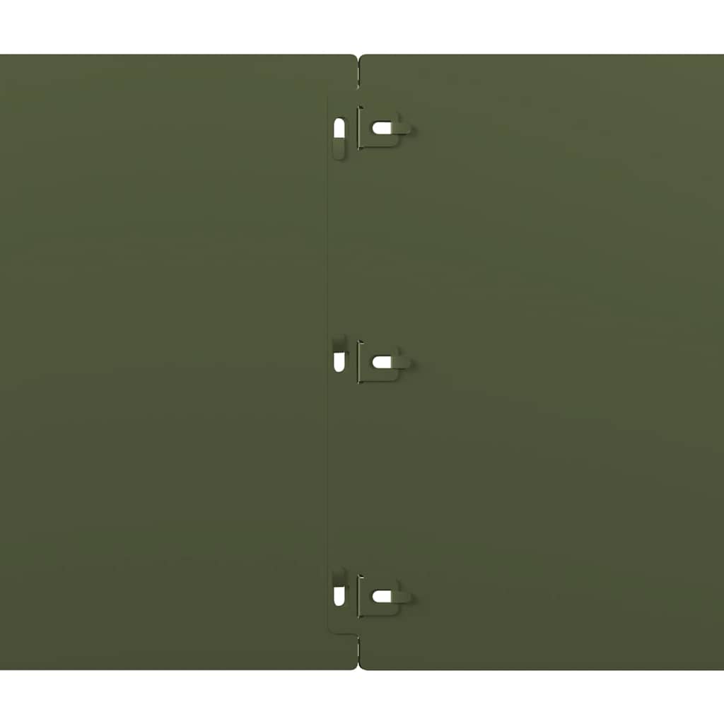 Rabattkanter 10 st olivgrön 25x103 cm kallvalsat stål