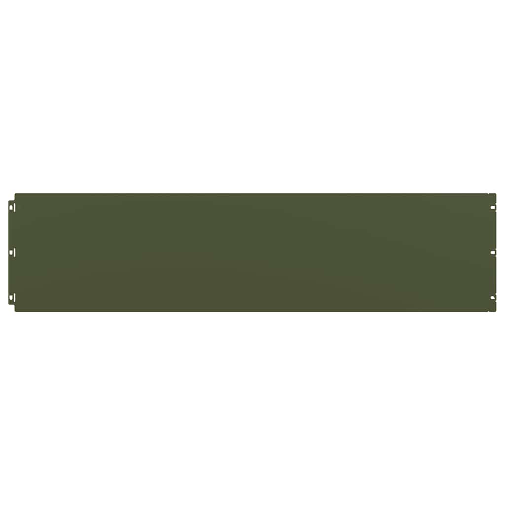 Rabattkanter 20 st olivgrön 25x103 cm kallvalsat stål
