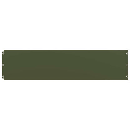 Rabattkanter 20 st olivgrön 25x103 cm kallvalsat stål