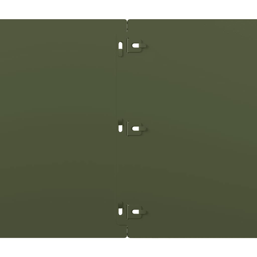 Rabattkanter 20 st olivgrön 25x103 cm kallvalsat stål