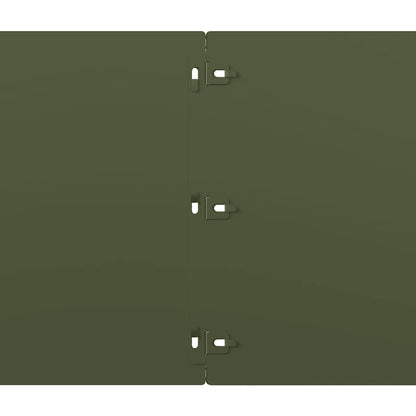 Rabattkanter 20 st olivgrön 25x103 cm kallvalsat stål