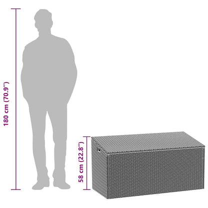 Dynbox grå 110x50x58 cm konstrotting