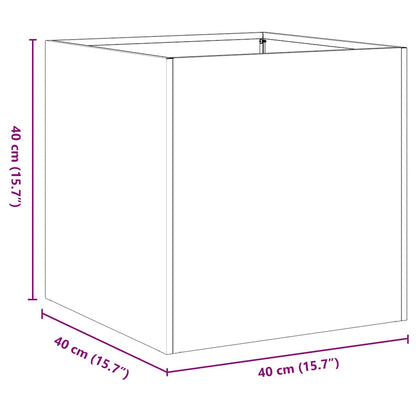 Odlingslåda antracit 40x40x40 cm kallvalsat stål