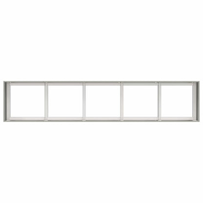 Trädgårdskruka 200x40x40 cm rostfritt stål