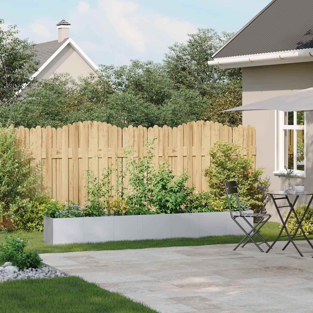 Planteringskärl 280x40x40 cm galvaniserat stål