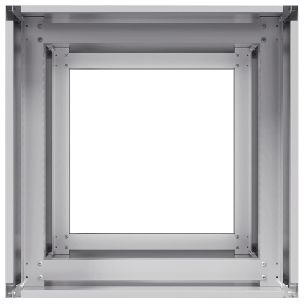 Planteringskärl 40x40x80 cm galvaniserat stål