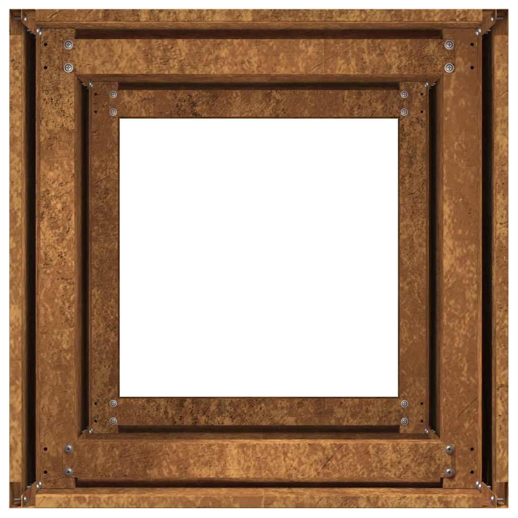 Planteringskärl rostig 40x40x80 cm väderbeständigt stål