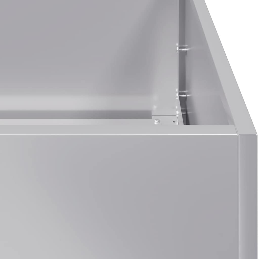 Planteringskärl 80x40x80 cm galvaniserat stål