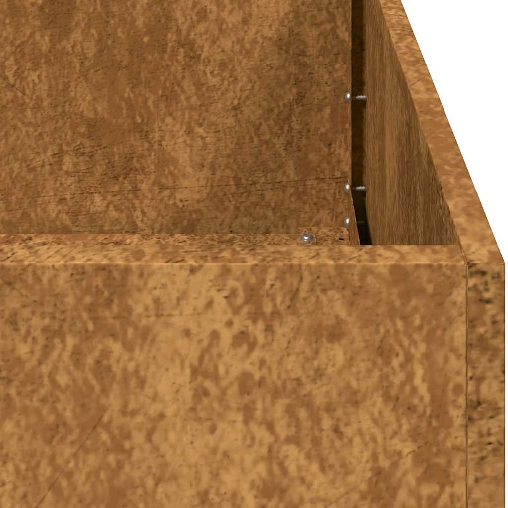 Planteringskärl rostig 80x40x80 cm väderbeständigt stål