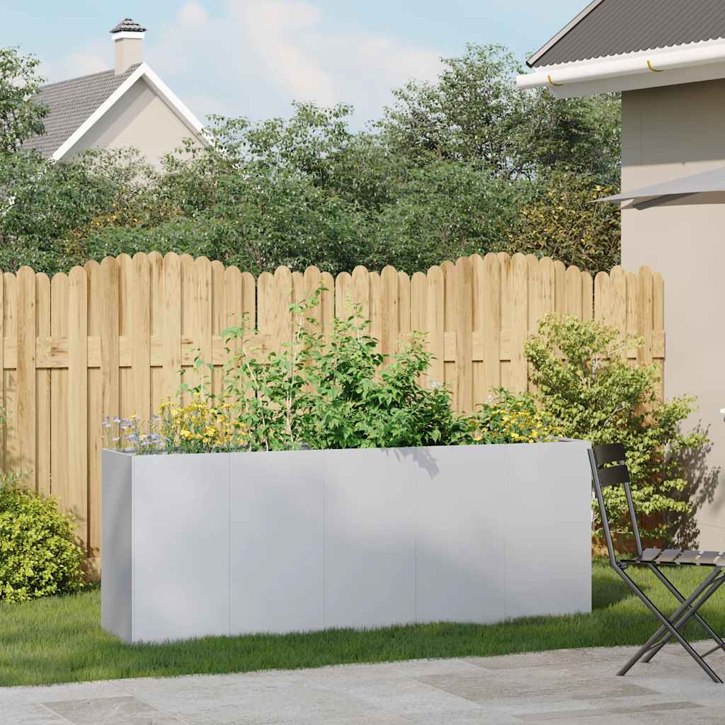 Planteringskärl 200x40x80 cm galvaniserat stål