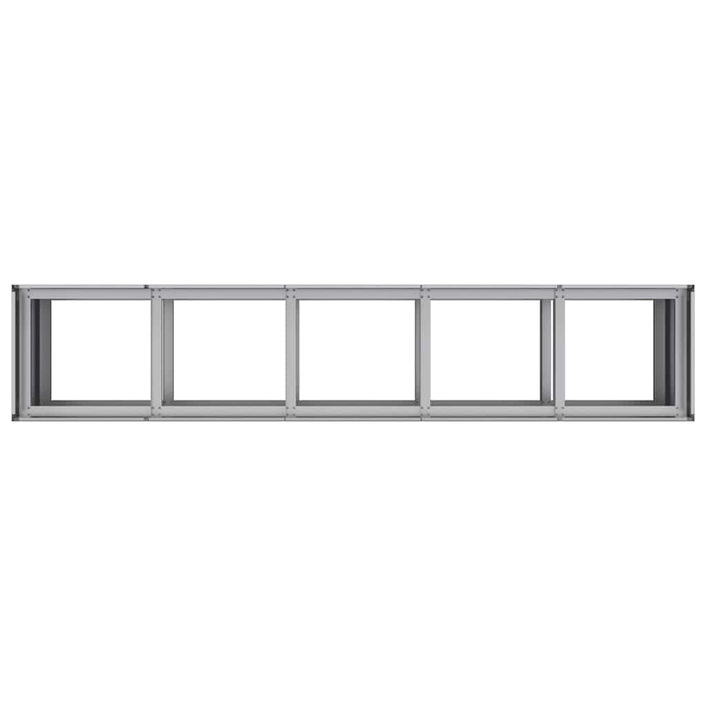 Planteringskärl 200x40x80 cm galvaniserat stål