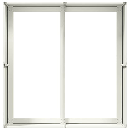 Planteringskärl vit 80x80x40 cm kallvalsat stål