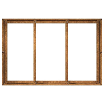 Planteringskärl rostig 120x80x40 cm väderbeständigt stål