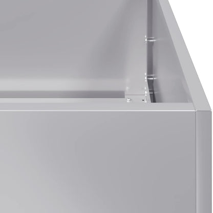 Planteringskärl 360x80x40 cm galvaniserat stål