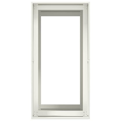 Planteringskärl vit 40x80x80 cm stål