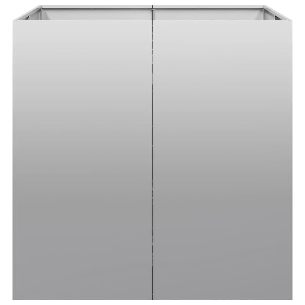 Planteringskärl 80x80x80 cm galvaniserat stål