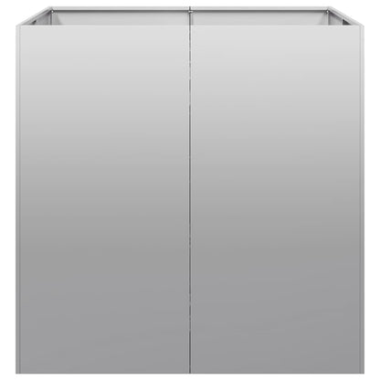 Planteringskärl 80x80x80 cm galvaniserat stål