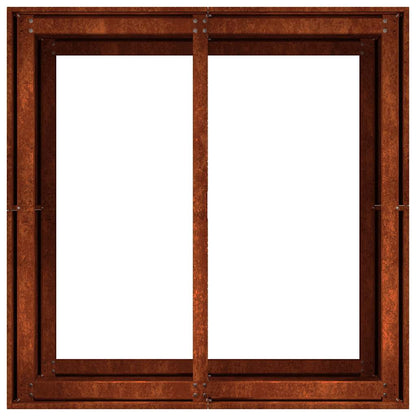 Planteringskärl rostig 80x80x80 cm väderbeständigt stål